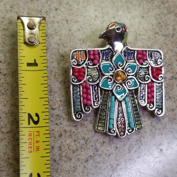Phoenix Bird Pendant turquoise look. - Picture 4 of 8
